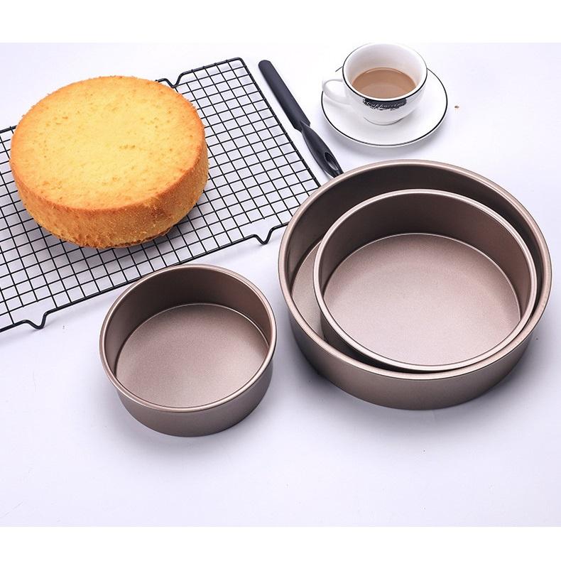 Khuôn Tròn Nướng Bánh Bông Lan Gato Sinh Nhật Đường Kính 16 Cm Chống Dính Cao Cấp - MOUCIR6IN