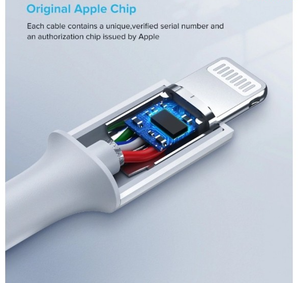 Cáp USB Type C ra Lightning  1M Màu Trắng Ugreen 10493 Sạc và truyền dữ liệu - hàng chính hãng
