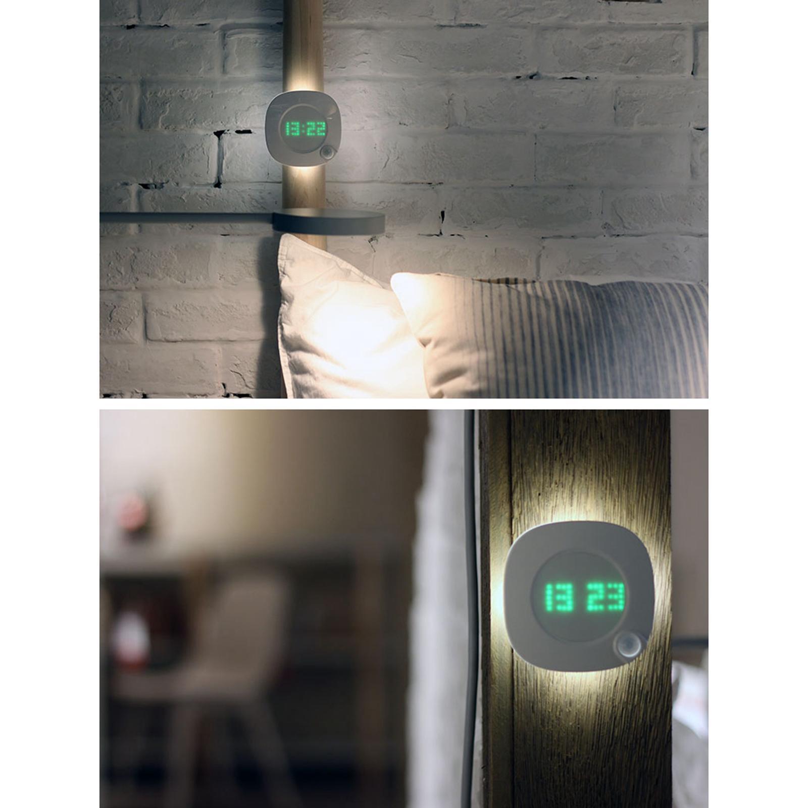 Motion Sensor Led Night Light Backlight Wall Clock