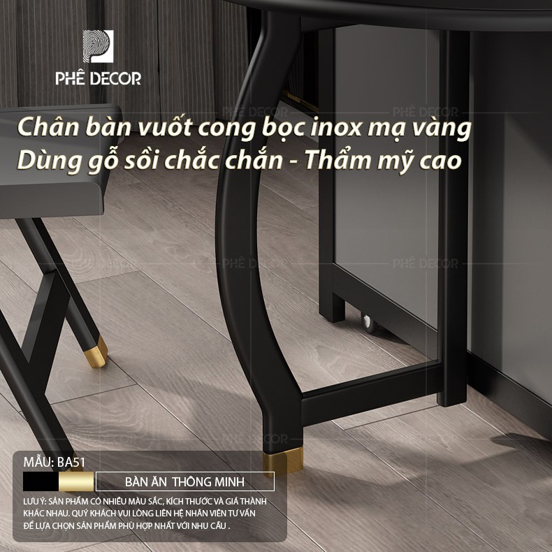 BÀN ĂN THÔNG MINH CAO CẤP - BA51 - Bàn 1m3