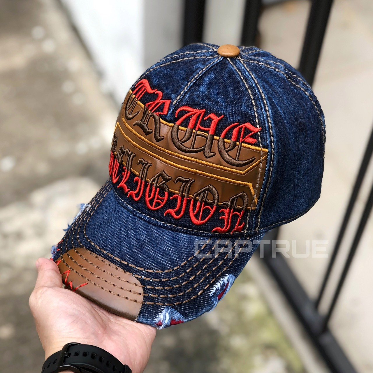 Nón kết, mũ kết Địa phối vải jeans xịn chuẩn thời trang (Ảnh thật)