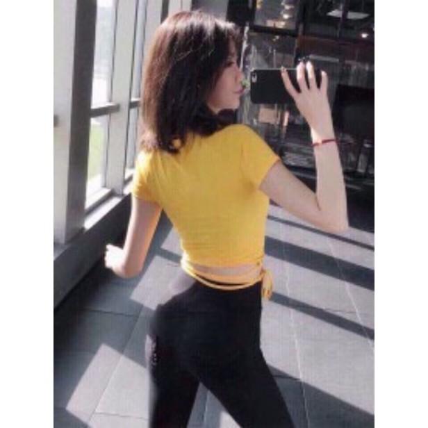 ️Có Quà Tặng️ Áo Tập Gym Yoga Dây Chéo Hàng Siêu Cấp