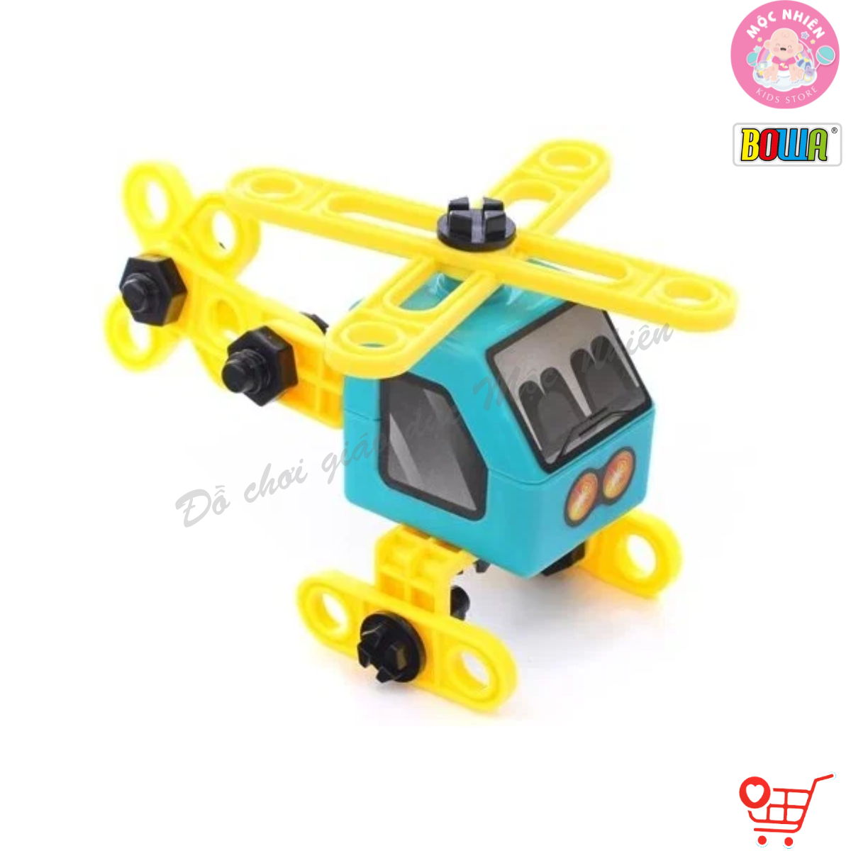 Đồ Chơi Hướng Nghiệp Nhập Vai BOWA 8092 - Máy Bay Công Cụ 2 trong 1