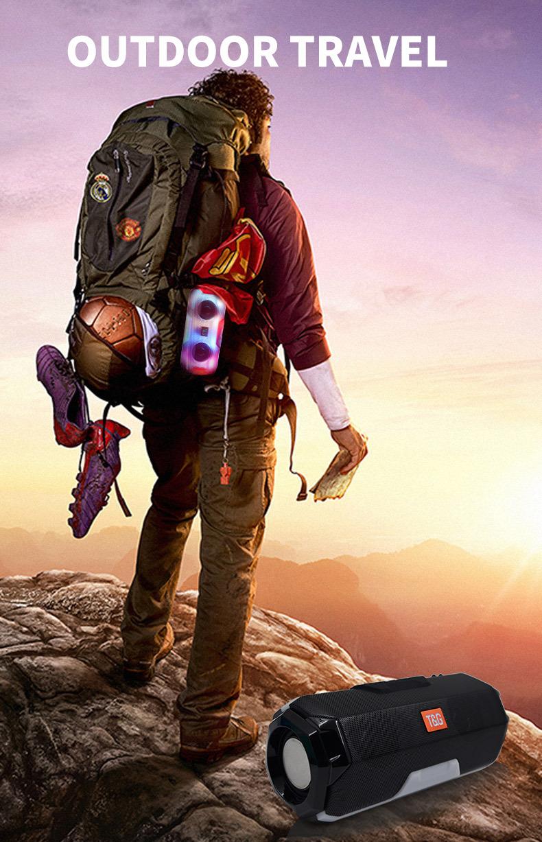 TG loa bluetooth di động 1200mah dung lượng lớn không dây loa không dây bass với giao diện âm thanh radio máy tính thanh âm thanh: màu đen