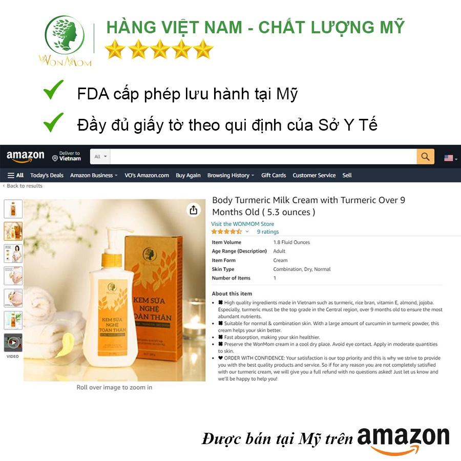 Bộ đánh bay thâm rạn, dưỡng trắng body chuyên sâu Wonmom