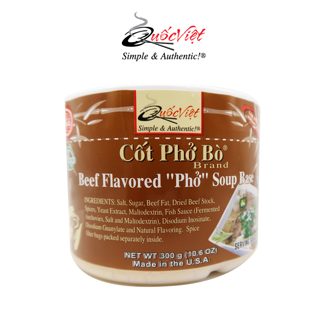 Gia vị Cốt Phở bò Quốc Việt - Hộp 300g - VN10450