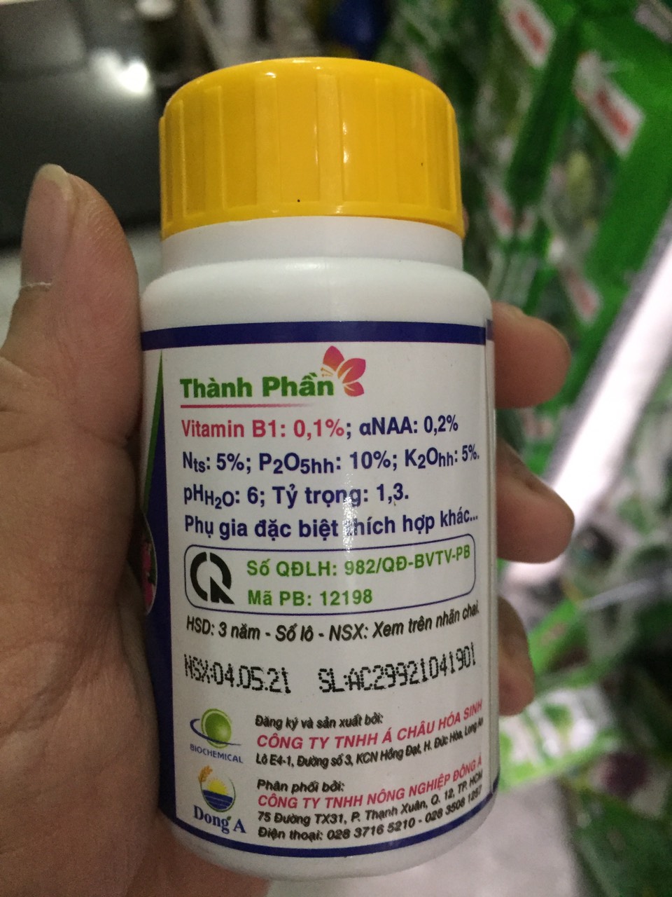 PHÂN BÓN NPK SINH HỌC SUPER ROOTS VITAMIN B1 Chai 100ml