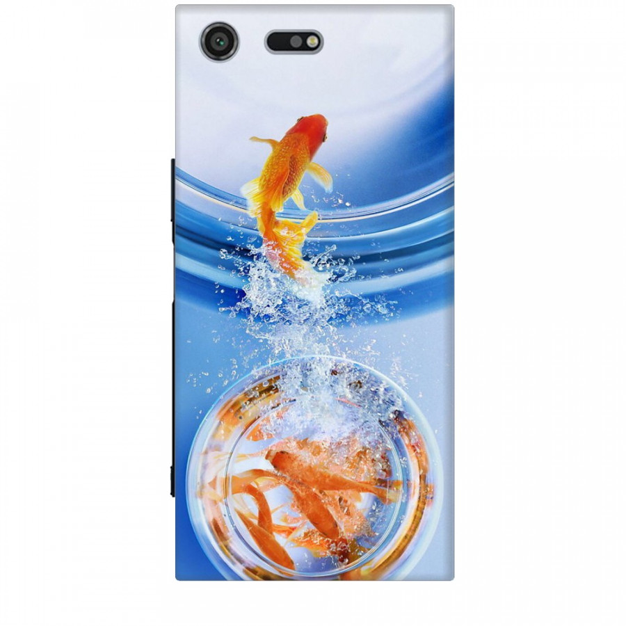 Ốp lưng dành cho điện thoại SONY XZ PREMIUM Cá Betta Vàng