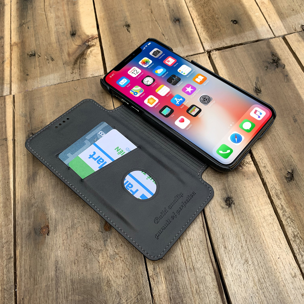Bao da kiêm ví dành cho iPhone 11 Pro - Màu đen