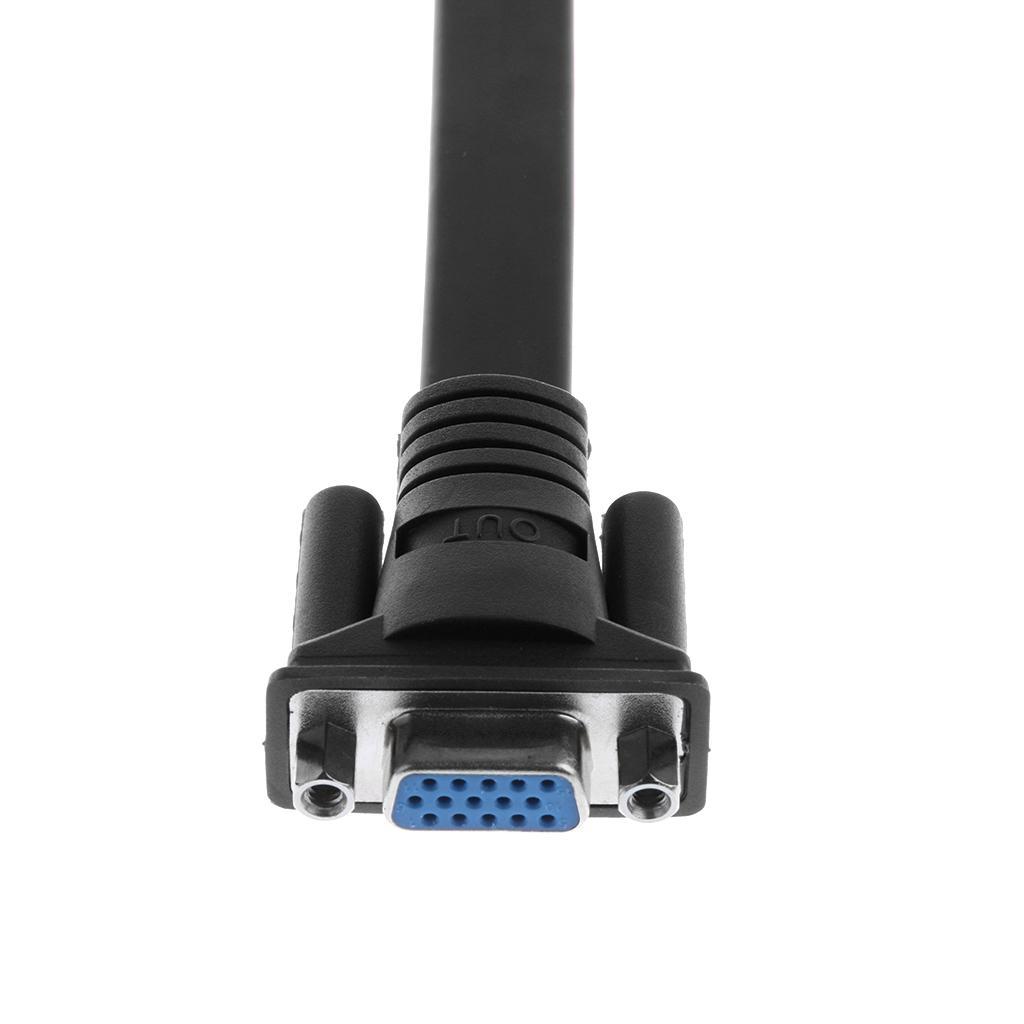 15cm HDMI TO VGA Adapter 1080P Converter Male To Male For PC Laptop HDTV