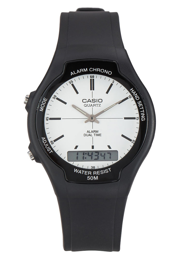 Đồng Hồ Unisex Dây Nhựa Casio AW-90H-7EVDF (39mm)