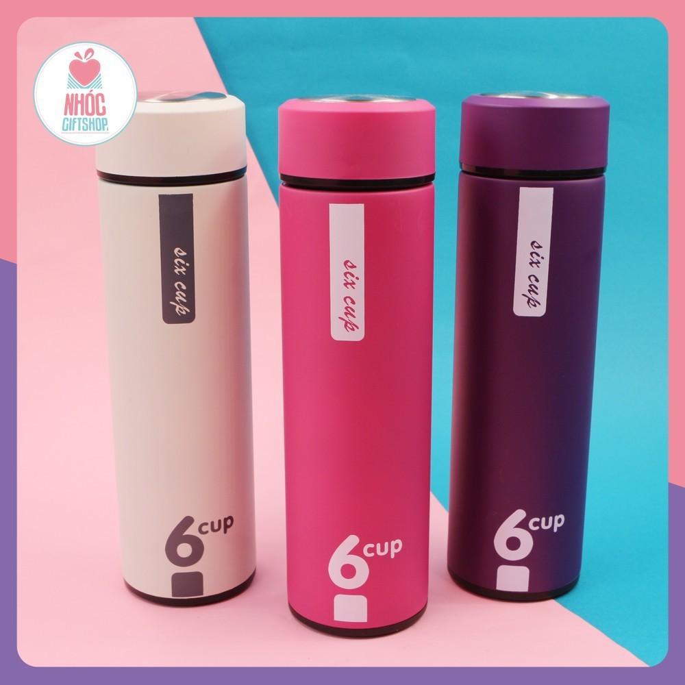 Bình Đựng Nước Giữ Nhiệt Lõi Thủy Tinh Chống Nóng 6 Oup Siêu Bền Đẹp 450ml
