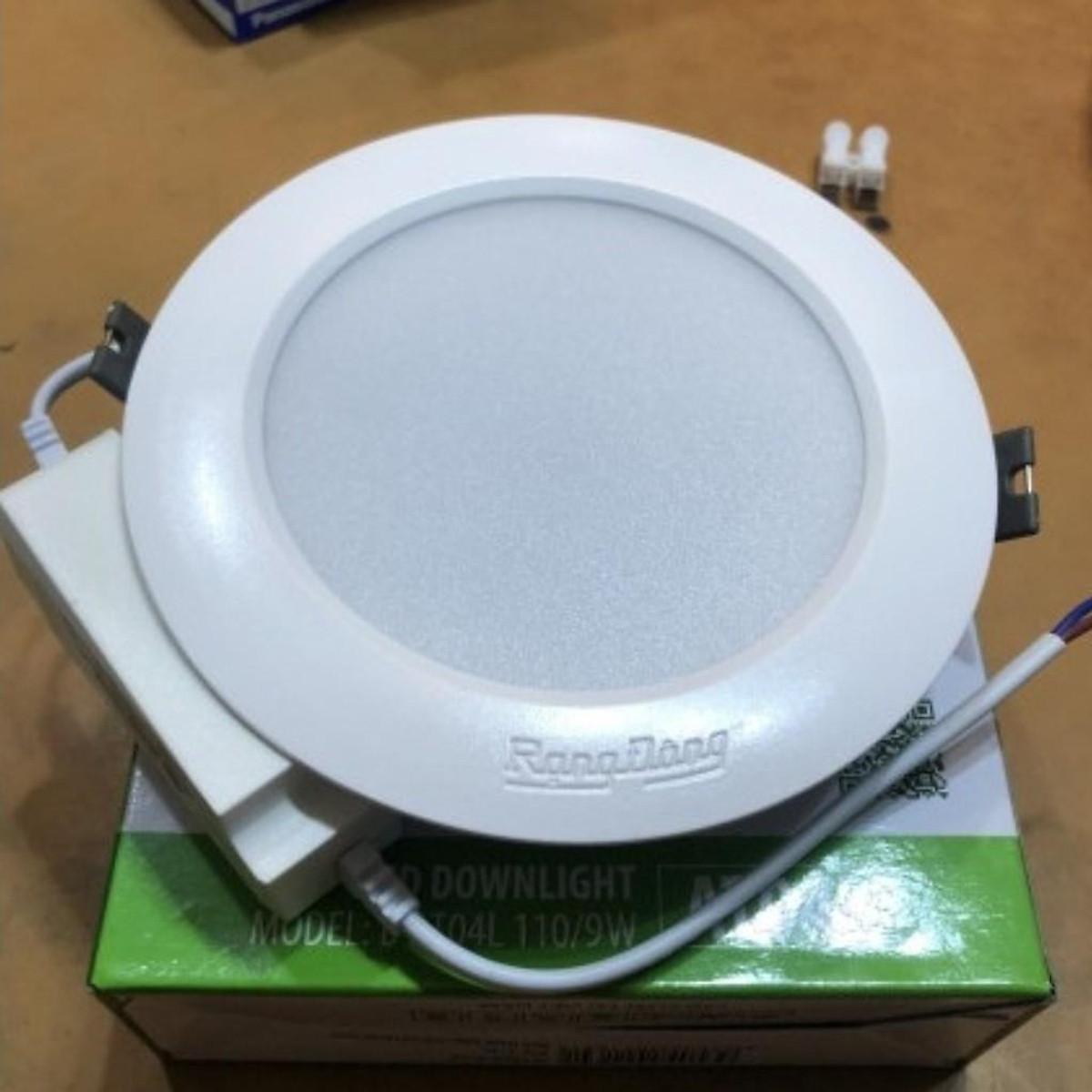 Đèn LED âm trần  Rạng Đông 110 9W AT04L AT10L - Viền Bạc