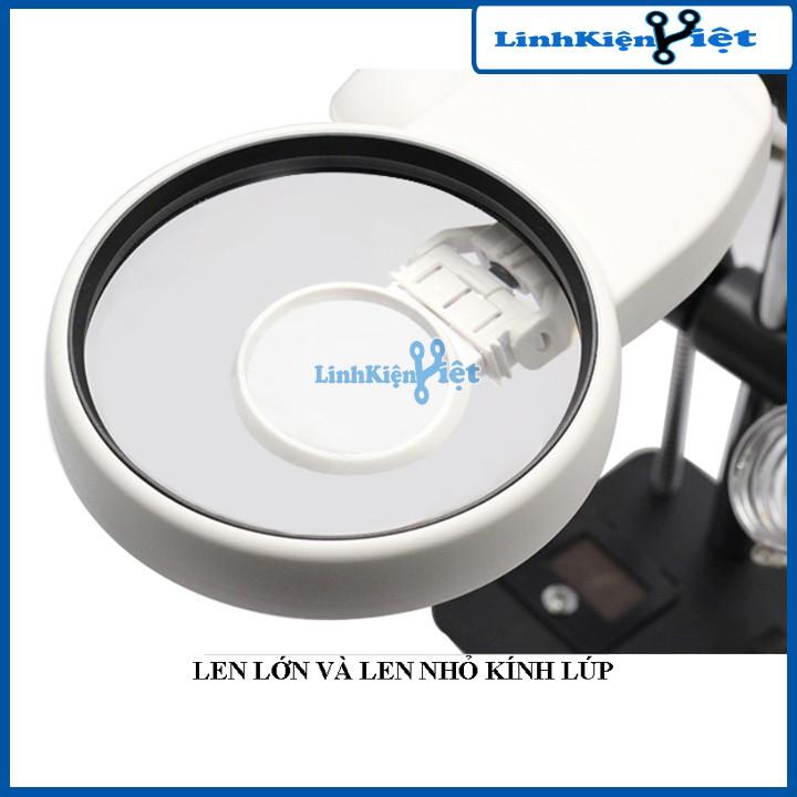 Kính Lúp Đa Năng Tay Kẹp Có Đèn 16129DC 90mm