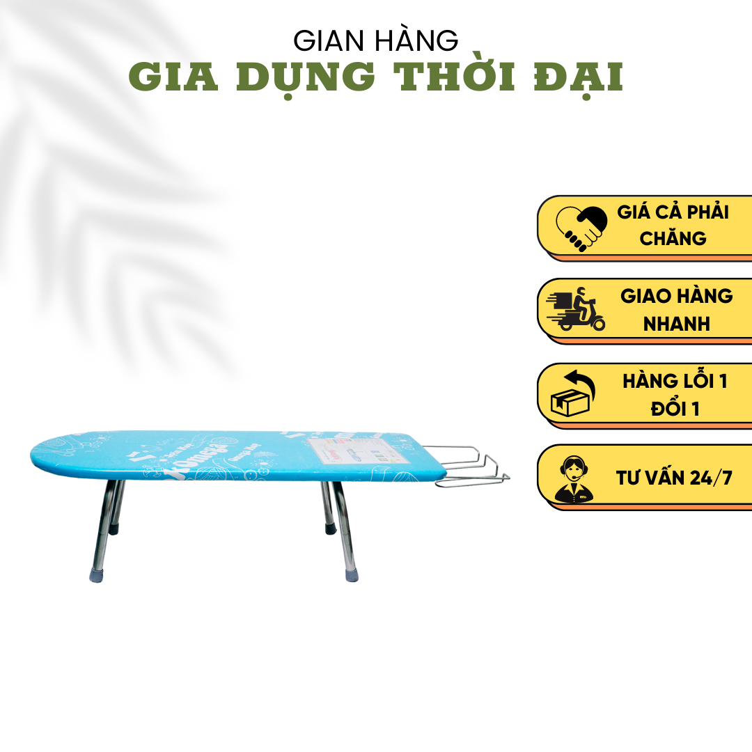 Bàn Để Ủi Cầu Là Quần Áo Ngồi Kokomega BU02 (30*80 Cm) - Tiện Lợi - Thông Minh - Gấp Gọn - Có Giá Đỡ