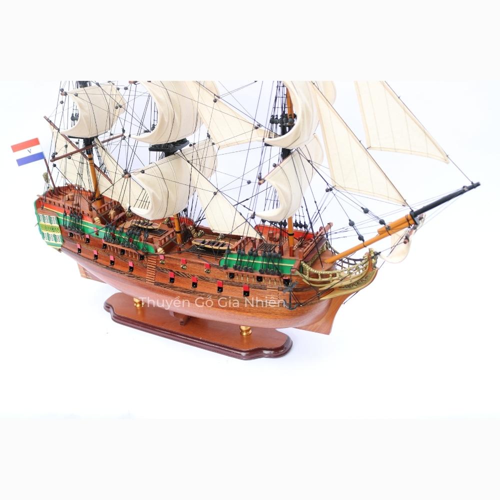 Mô Hình Thuyền Gỗ Phong Thủy Dạng Thuyền Cổ AMSTERDAM Chính Hãng Hàng Xuất Khẩu Chất Lượng Cao