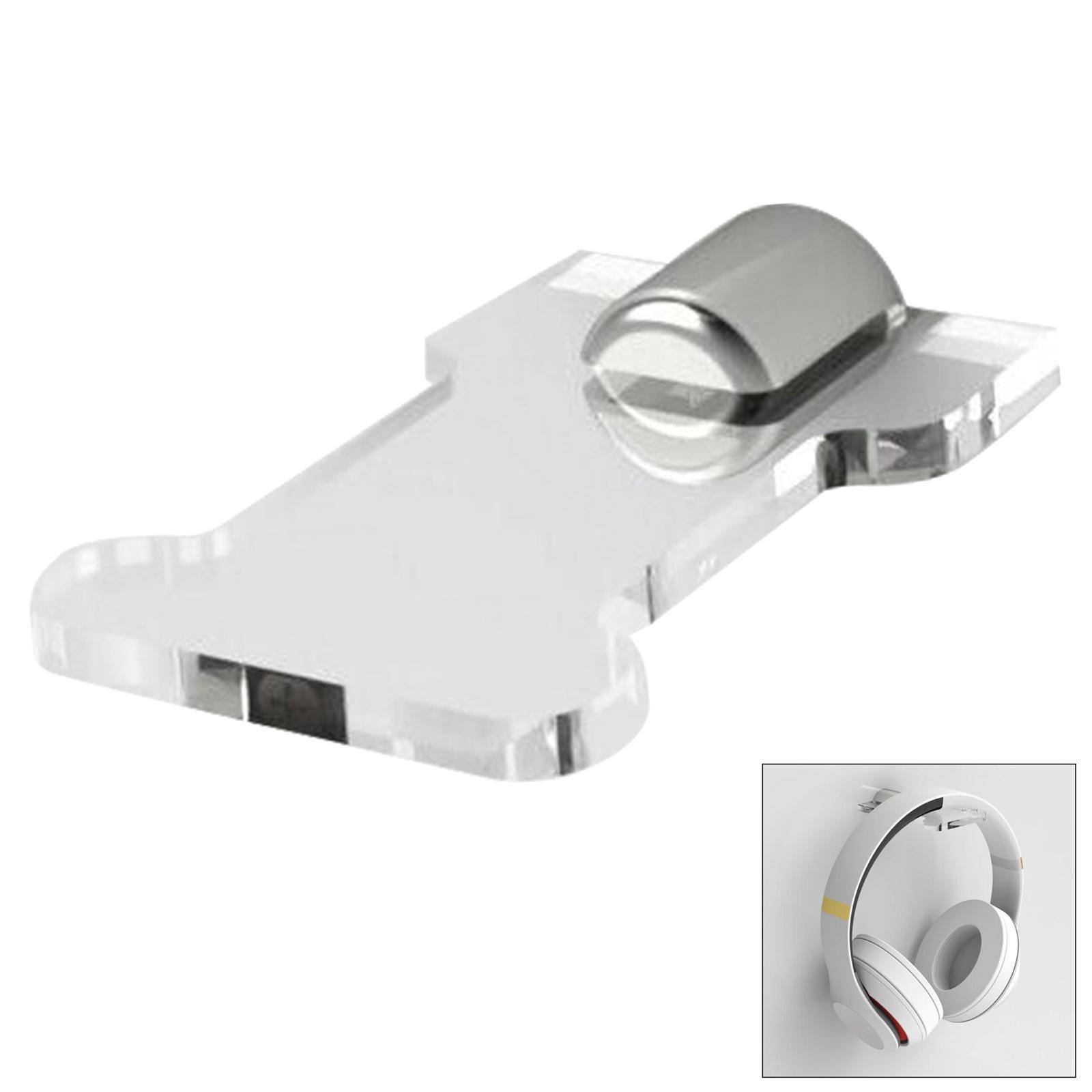 Acrylic Headphone Hanger Holder  Headset Stand 10x6.5cm  Clear
