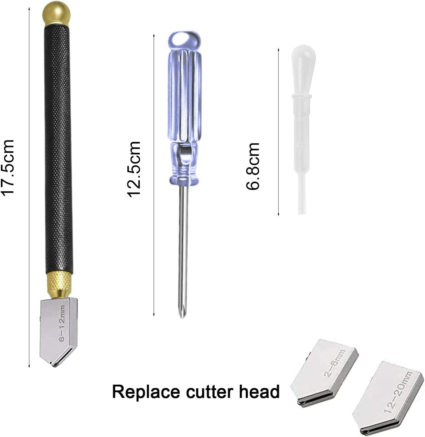Máy Cắt Kính Chuyên Nghiệp, Dụng Cụ Cắt Kính Kiểu Bút Chì, Máy Cắt Kính Độ Dày 2-20mm Để Cắt Kính/Ngói/Gương/Khảm