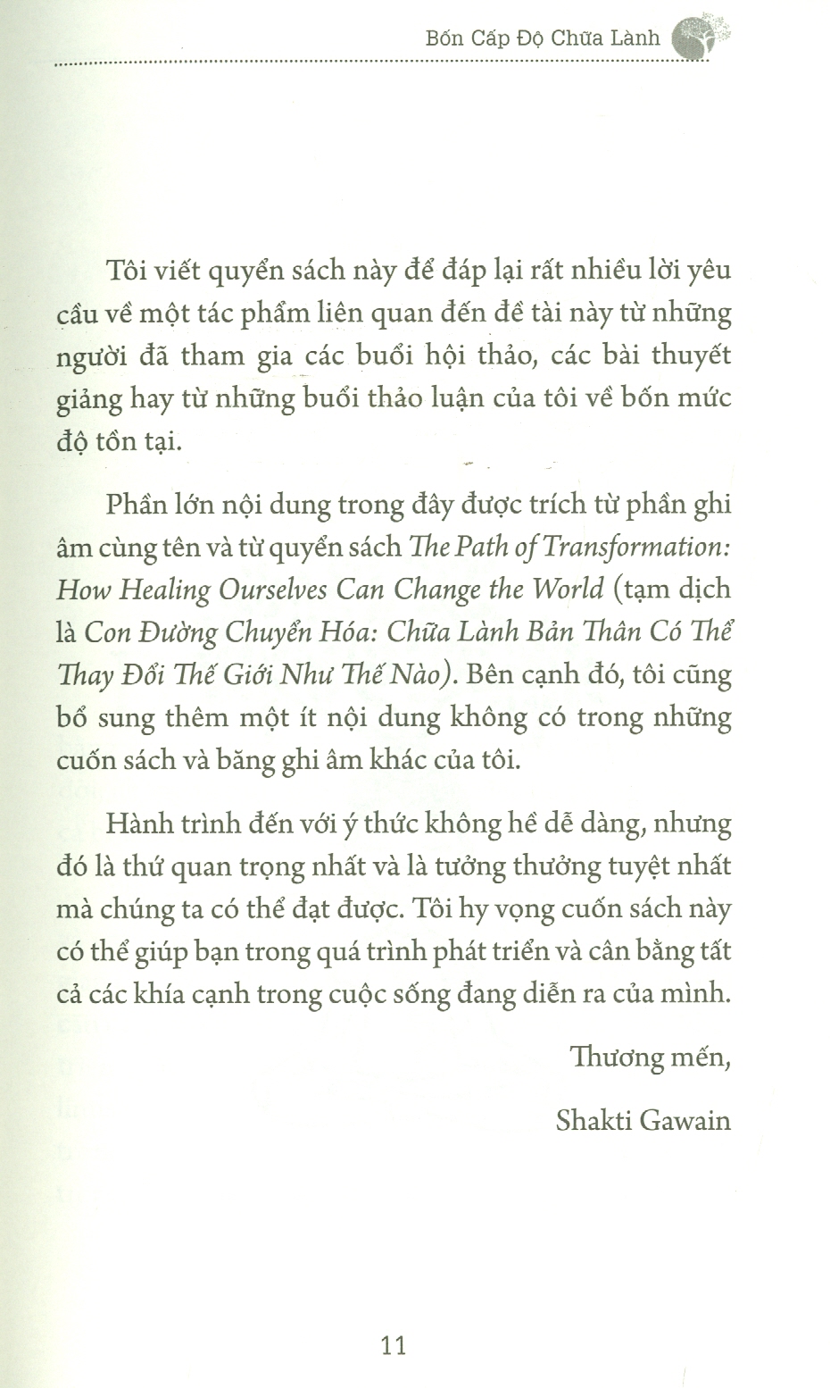 Tủ Sách Tâm Linh Thế Kỷ - Bốn Cấp Độ Chữa Lành