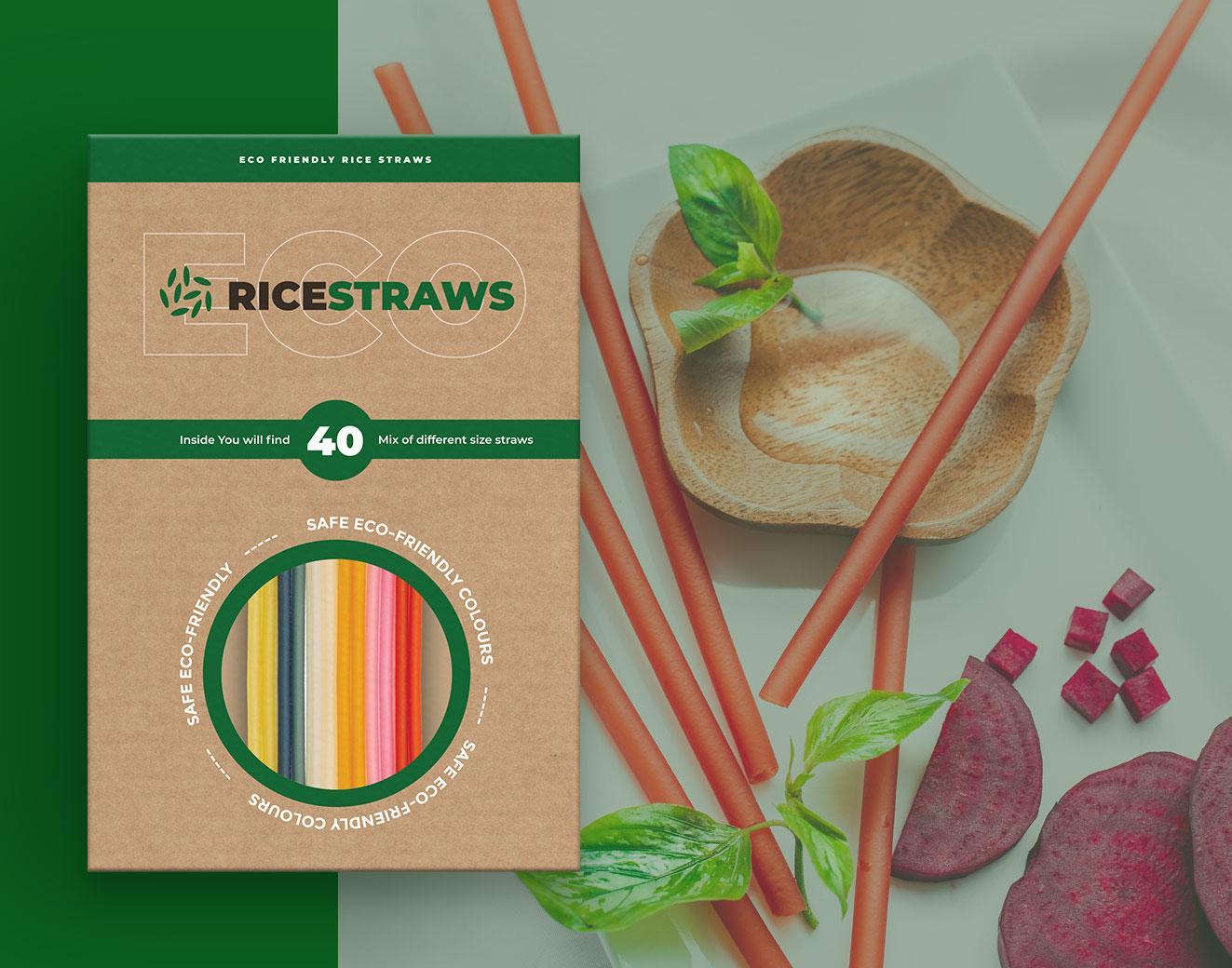 Ống Hút Gạo Tự Nhiên Rice Straws Thân Thiện Môi Trường