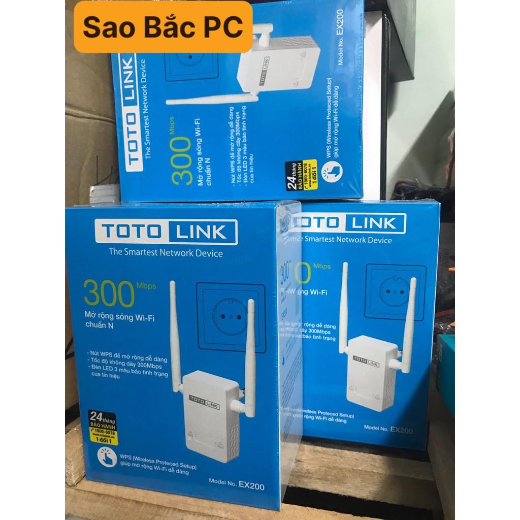 Combo 2Bộ Kích Sóng Wifi Repeater 300Mbps Totolink EX200 - Hàng Chính Hãng