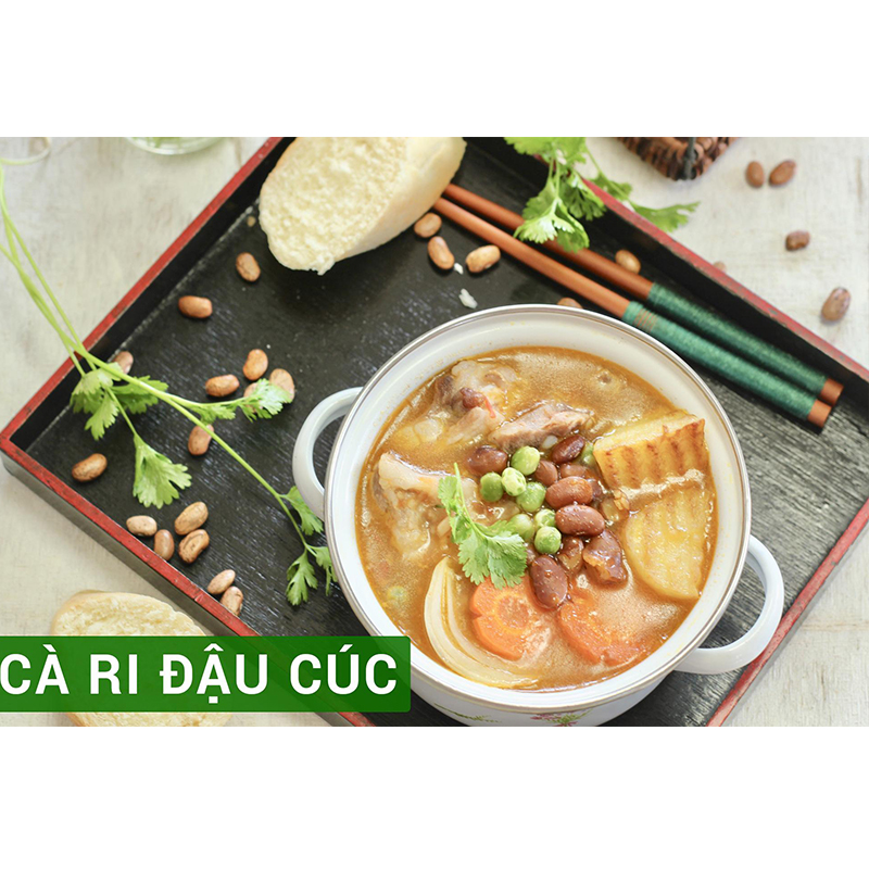Combo 4 túi Đậu gà và Đậu lăng đỏ và Đậu hà lan xanh nguyên hạt và Đậu cúc 500g