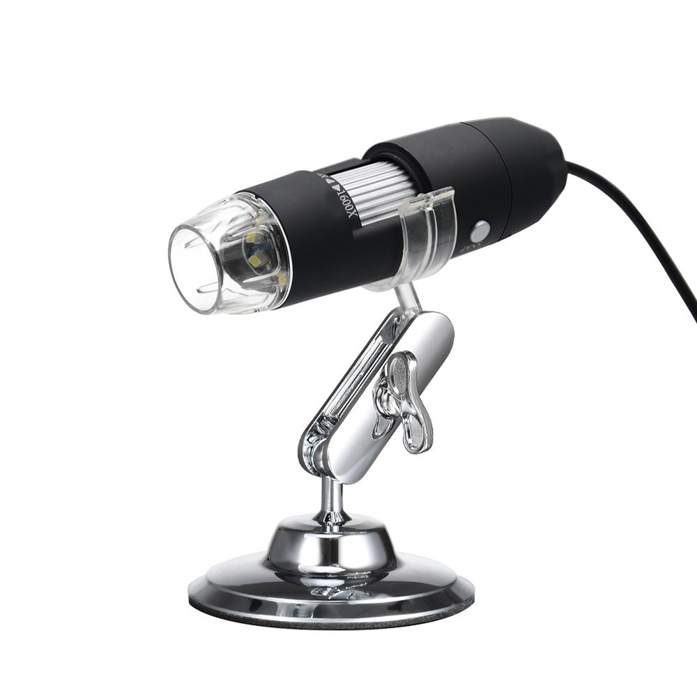 Kính lúp kính hiển vi zoom kỹ thuật số USB với chức năng OTG 8-LED Độ phóng đại 1600X có chân đế