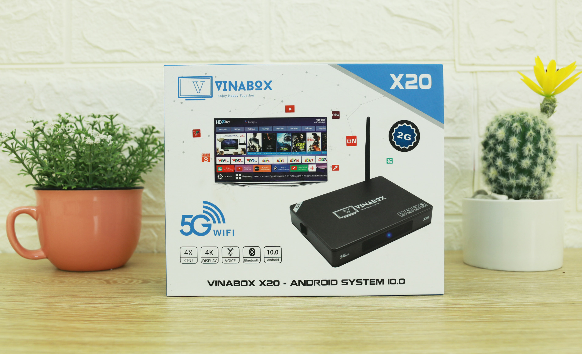 ANDROID BOX VINABOX X20 – RAM4G/32G – ANDROID 10.0 – HÀNG CHÍNH HÃNG