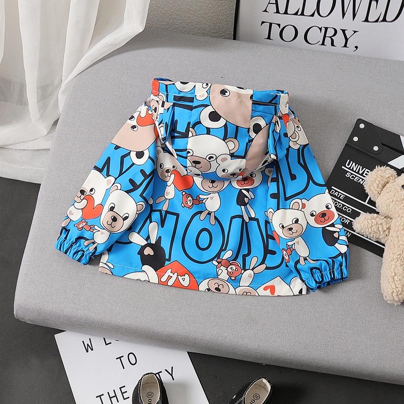 AK15 Size80-120 Áo khoác bé trai,vải gió lót thun thông hơi Thời trang trẻ Em hàng quảng châu