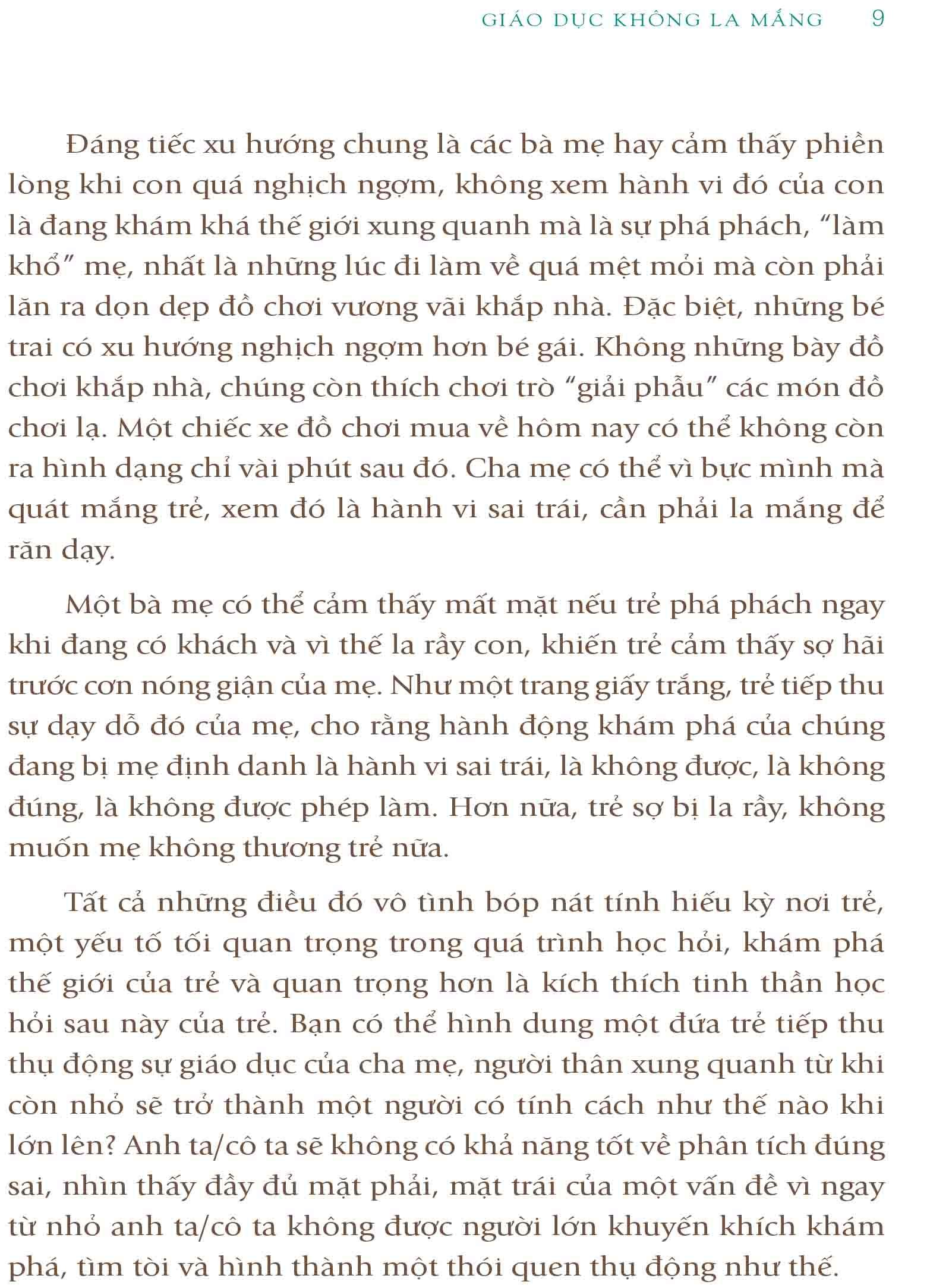 Sách Giáo Dục Không La Mắng