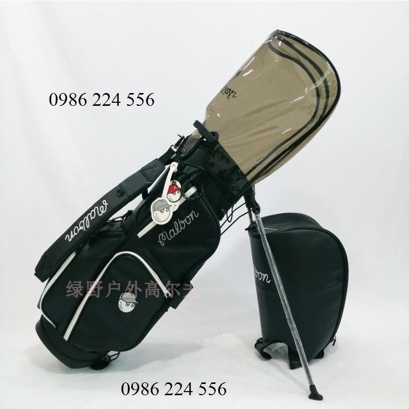 Túi đựng gậy golf bag Malbon có chân chống vải dù chống nước 5 ngăn đựng 14 - 16 gậy - TG019