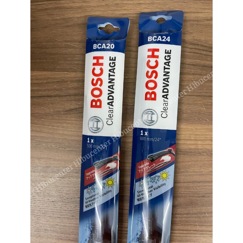 Gạt Mưa Cao Su BOSCH Clear Advantage - Móc Chữ U - Xương Mềm - Đủ Size - Chuyên Dành Cho Xe Châu Á - Hoạt Động Vượt Trội Trong Mọi Thời Tiết - 53cm -&gt; 21 inch