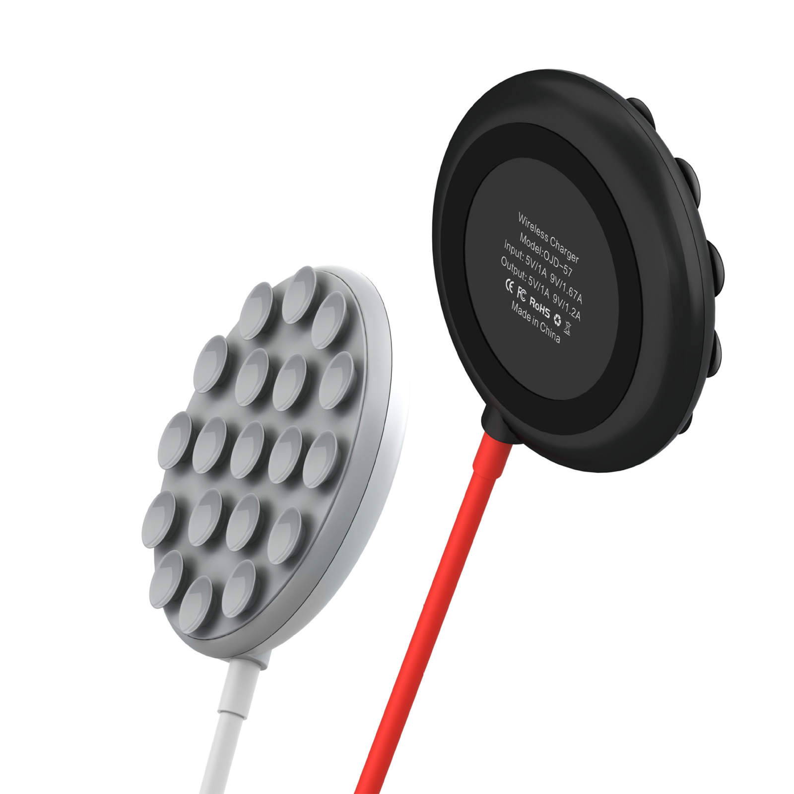 Bộ Sạc Không Dây QI Cốc Hút 10W Không Dây Cho Điện Thoại IPhone Android