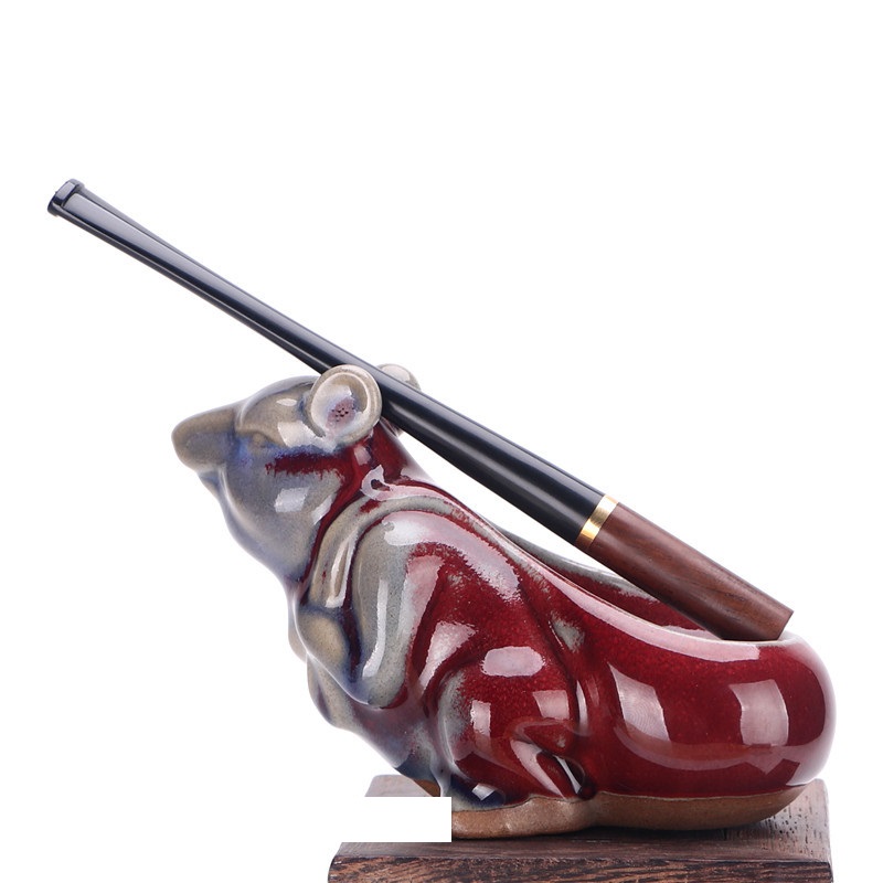 tẩu thuốc gỗ cẩm lai cao cấp sang trọng gắn điếu dài 16 cm