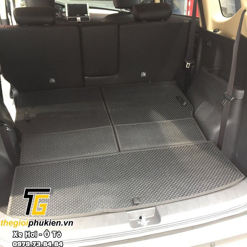 Bộ lót cốp và lưng hàng ghế chất liệu cao su tự nhiên cho xe Mitsubishi Xpander, Xpander Cross thương hiệu Kata