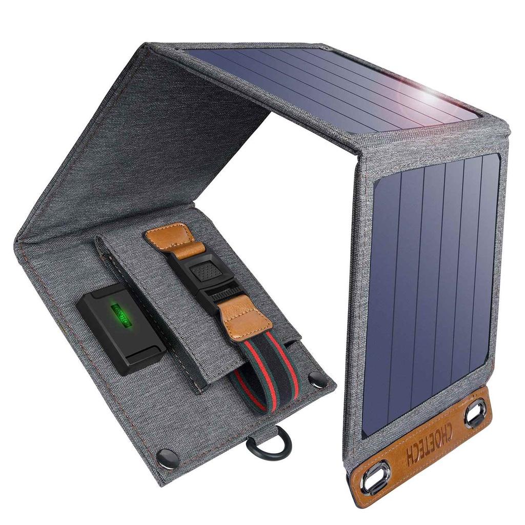 Bộ sạc năng lượng mặt trời thông minh di động gấp gọn 14W Choetech SC004