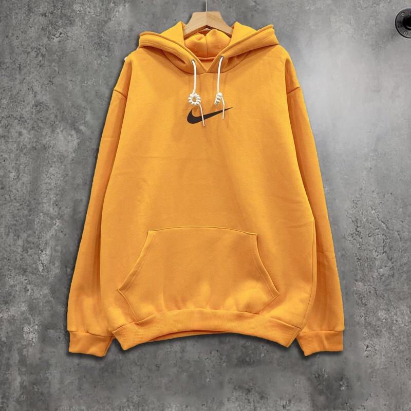 Áo Hoodie Nỉ Ngoại Thêu LoGo_Chất Nỉ Bông Dày Dặn_Form Tay Dơi Phồng_Nón Rộng 2 Lớp_Unisex Nam Nữ Ok