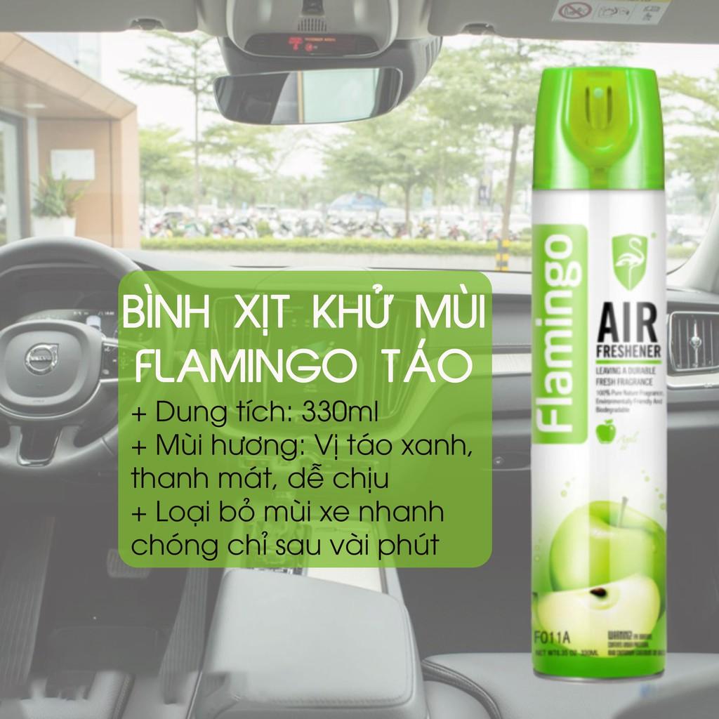 Chính Hãng - Nước Hoa Xịt Khử Mùi Hôi Ô Tô Flamingo F011 330ml