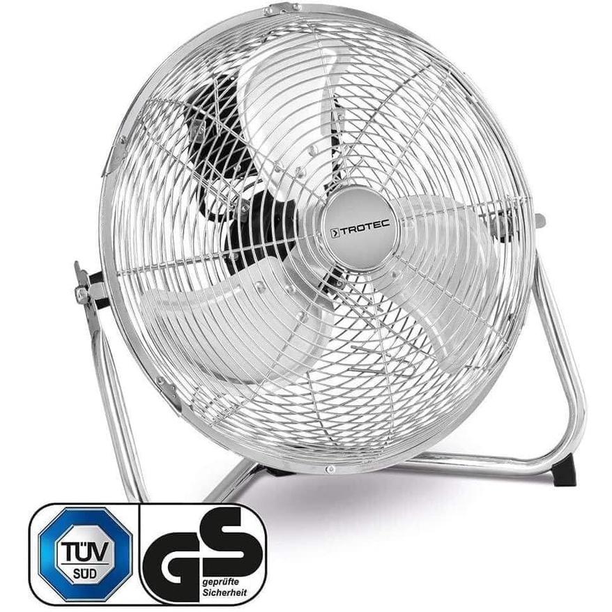 Quạt Sàn Trotec TVM17 Công Suất 100W, Quạt Chân Quỳ, Quạt Inox Bền Đẹp, Đường Kính 45cm, 3 Cấp Gió, Nhập Đức - TVM17-Cánh 45cm 100W