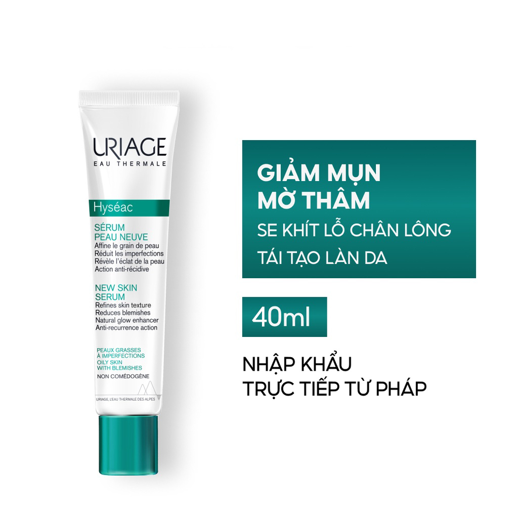 Serum giảm mụn và cải thiện da dầu, mụn Uriage HYSÉAC SÉRUM PEAU NEUVE 40ml