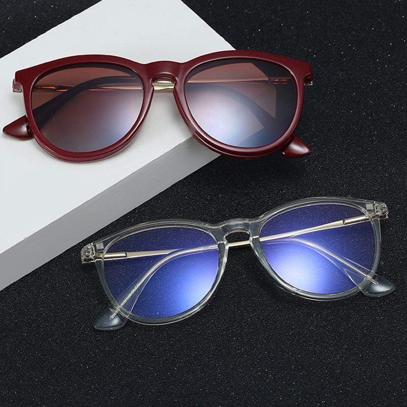 Quang Học Nam Châm Kẹp Kính Gọng Kính Mát Nữ Vintage Tròn Retro Thời Trang Chất Lượng Cao 2 Trong 1 Kẹp Kính Chống Nắng Nữ 2021