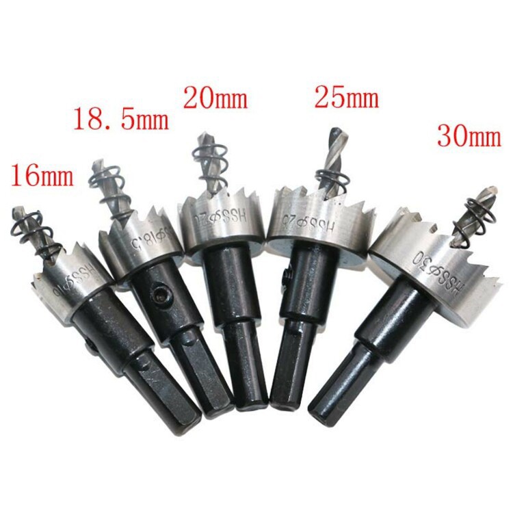 Bộ 5 mũi khoan khoét lỗ hợp kim HSS cao cấp V1