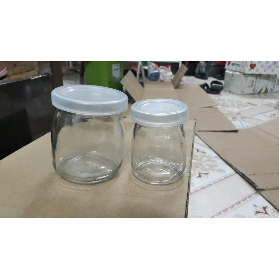 GIÁ HỦY DIỆT HŨ THỦY TINH CÓ NẮP LÀM SỮA CHUA 200ML, 100ML