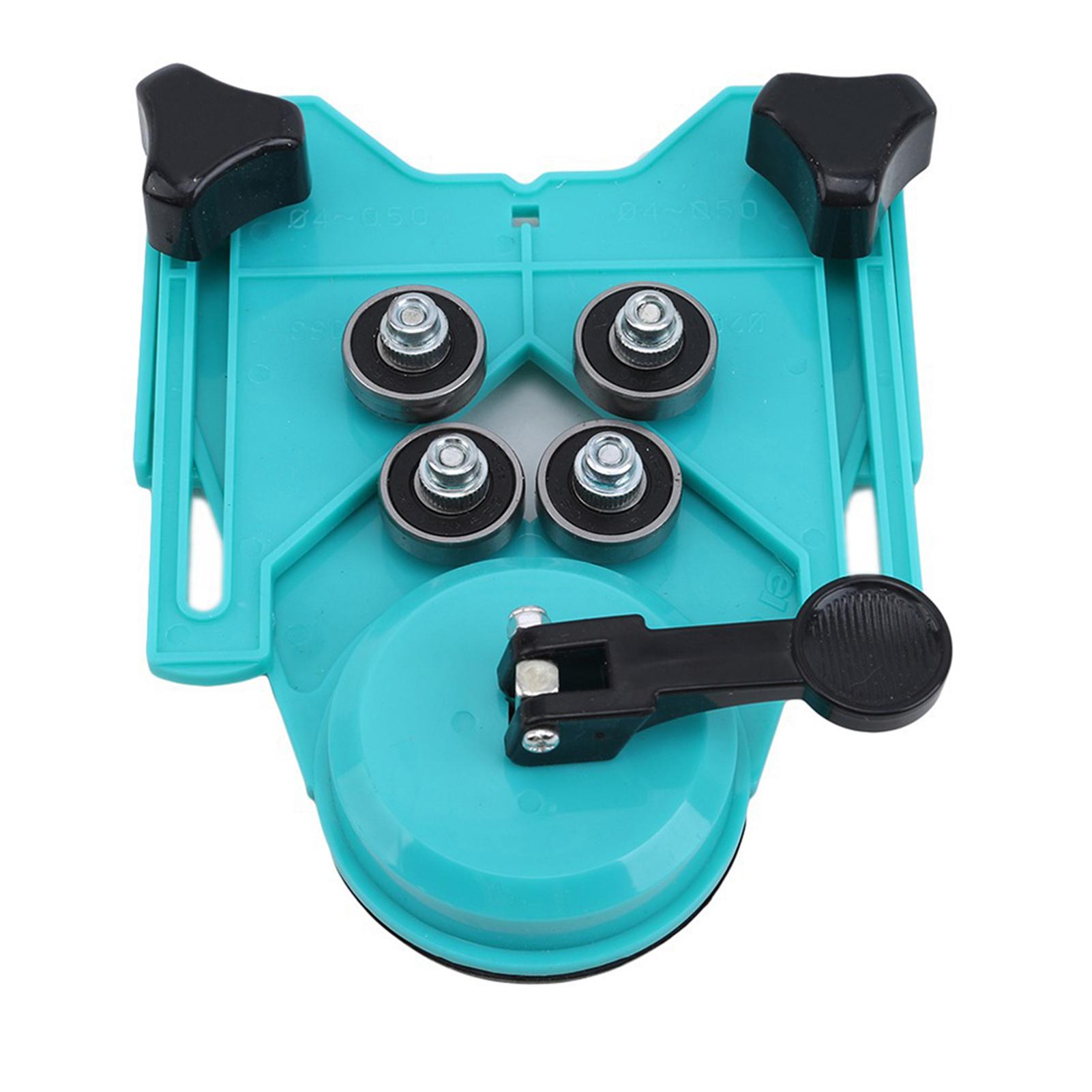 Adjustable Hole Saw Centering Locator Suction Holder Drill Bit Hole Saw Guide Jig Fixture Adjustable Drill Guide Hole Locator for Ceramic Tile Glass Marble Porcelain