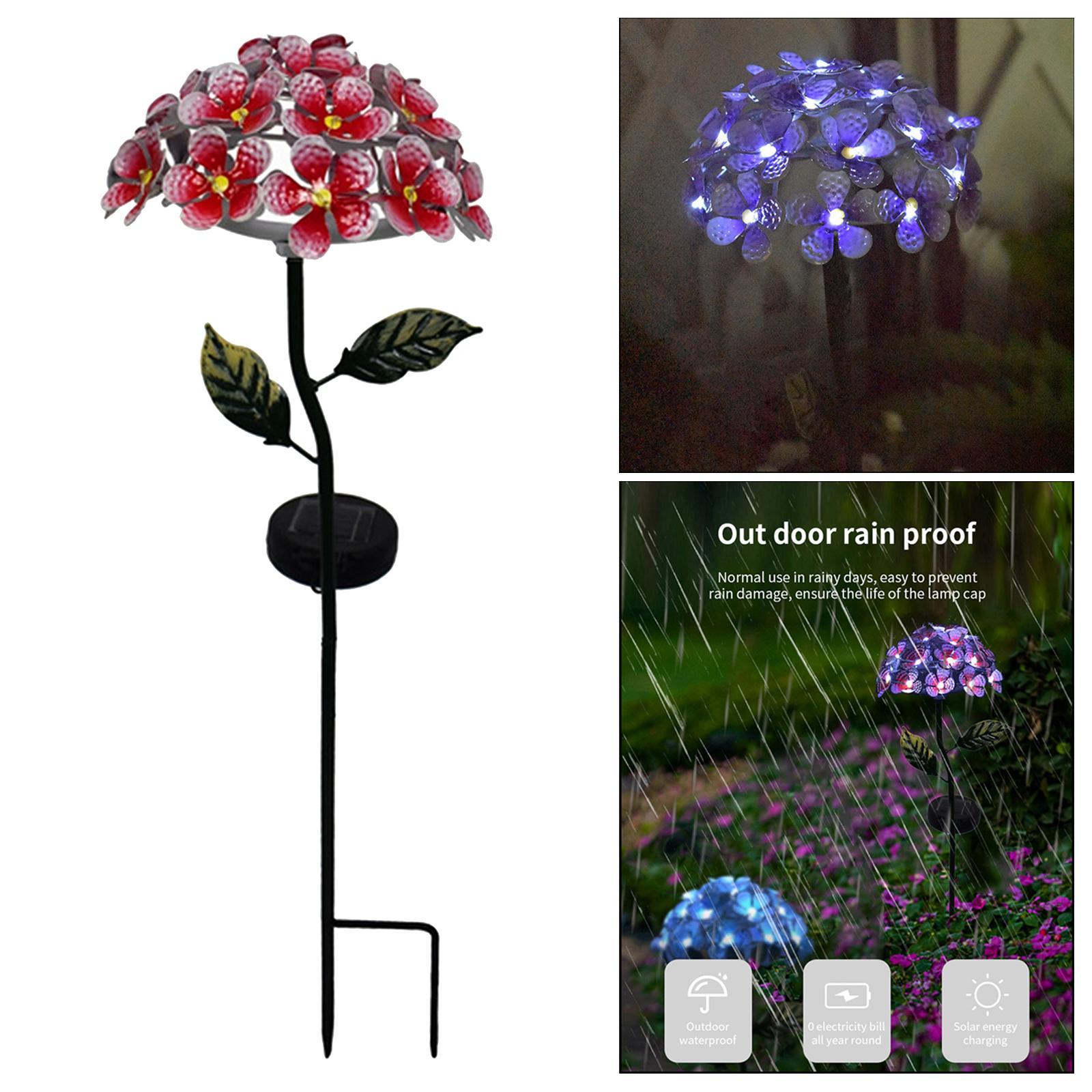 2pcs Waterproof Solar Garden Light Yard Walkway Patio Decor Garden Stake