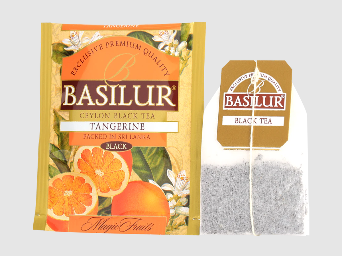 Trà đen Ceylon Basilur vị cam quýt – 100g (Hộp thiếc)