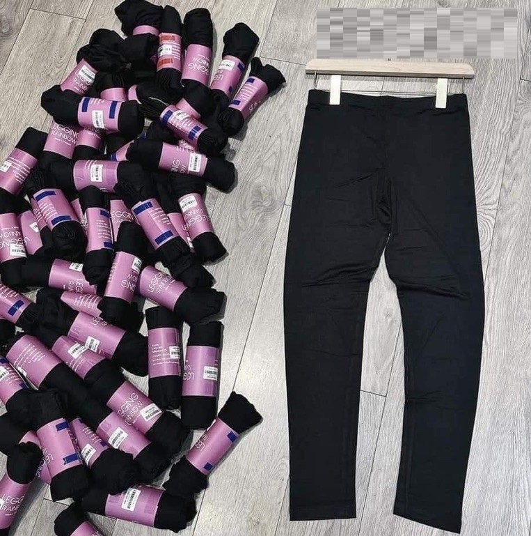 Quần legging Dài cuộn hồng- co giãn tốt- nhiều size