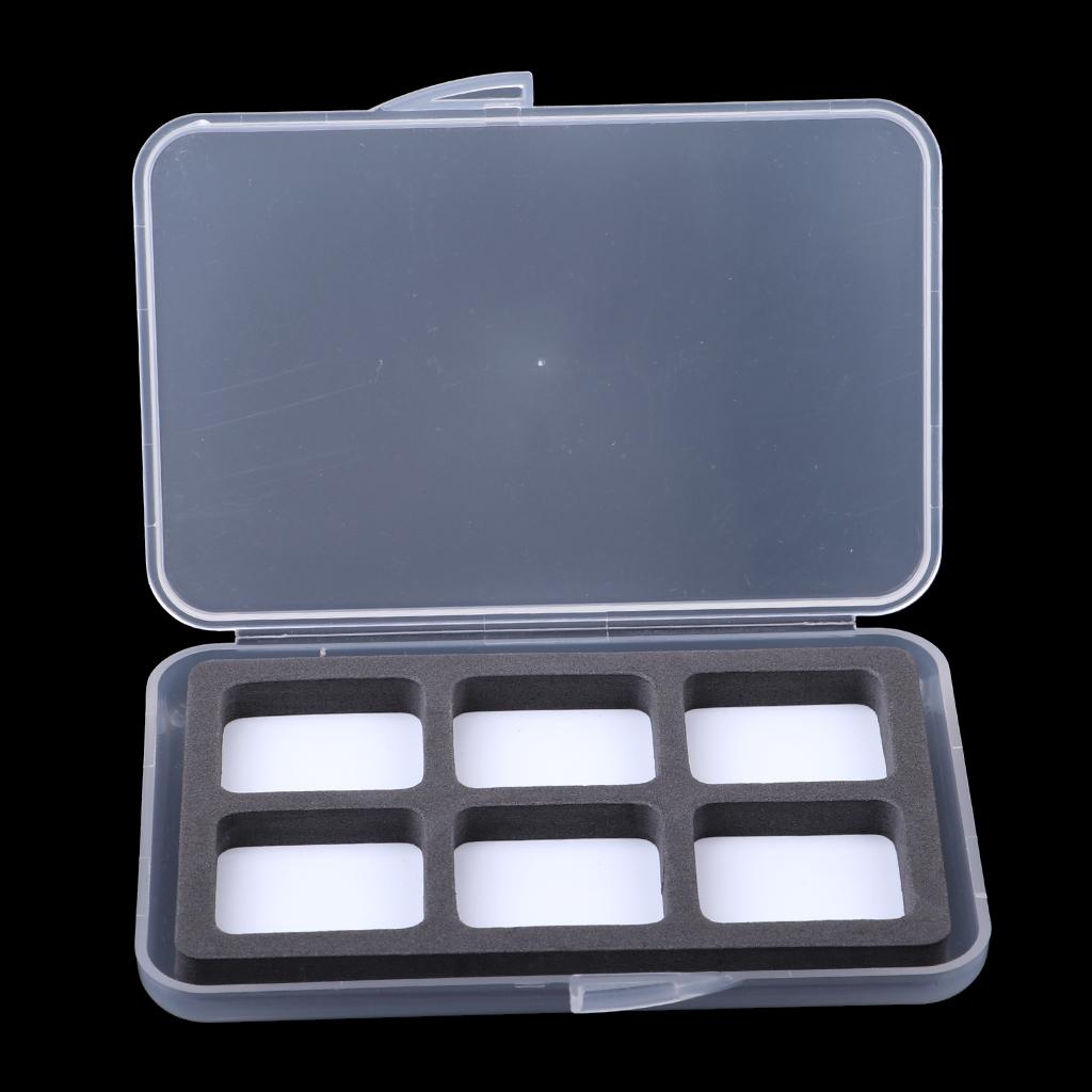 6 Compartments Waterproof Fly Fishing Box Easy Grip Foam Insert Tackle Box