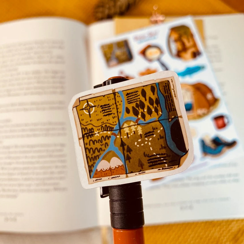 Sticker sheet adventure - chuyên dán, trang trí sổ nhật kí, sổ tay | Bullet journal sticker - unim081