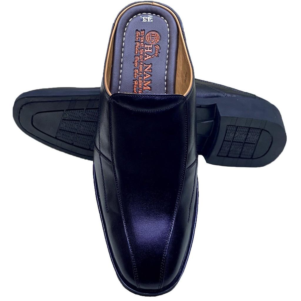 Dép Bít Mũi Nam HÀ NAM Da Bò Thật Cao Cấp GSB2039C